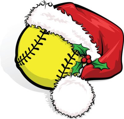 Softball Christmas Hat